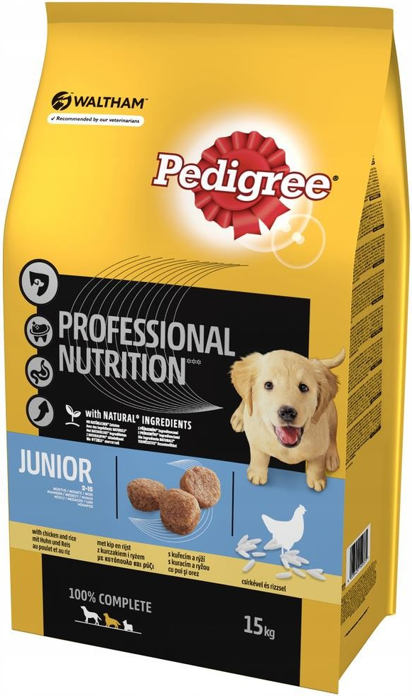 Pedigree Junior Professional Nutrition Kuře 15 kg