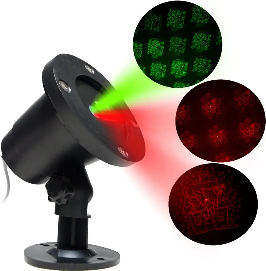Aga Laserový LED projektor Green/Red