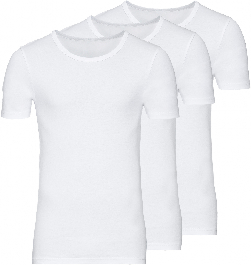 Livergy pánské spodní triko 3 kusy bílá kulatý výstřih