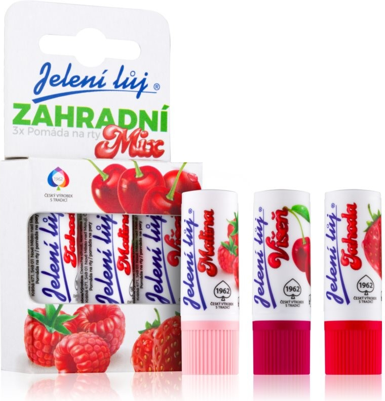 Regina Garden Mix Strawberry jelení lůj 2,3 g + Cherry jelení lůj 2,3 g + Rapsberry jelení lůj 2,3 g dárková sada