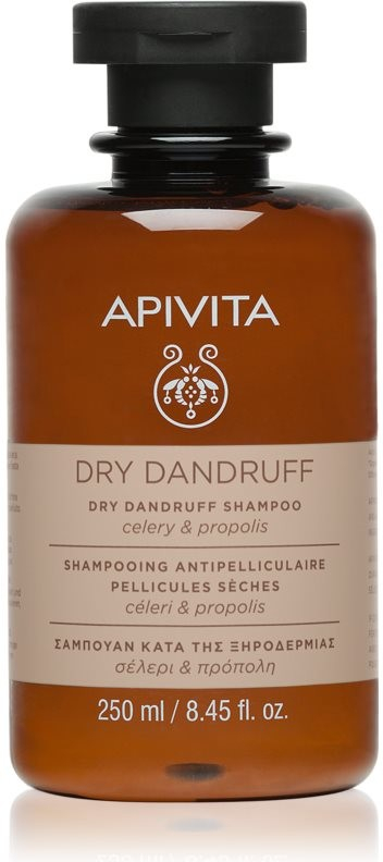 Apivita Propoline Shampoo proti lupům pro mastné vlasy Dermatologically Tested Cedar & Propolis 250 ml