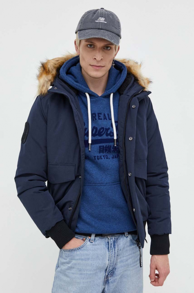 Superdry pánská bunda M5011742A.L6T tmavomodrá