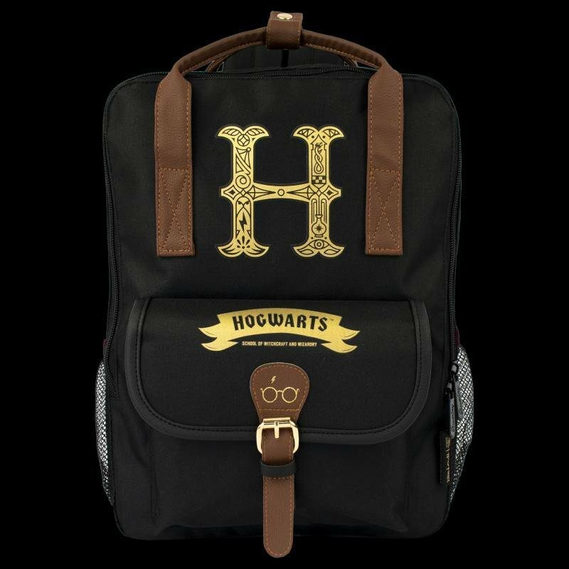 Curerůžová batoh Harry Potter Ultimate s pouzdrem polstrovaný černý polyeste