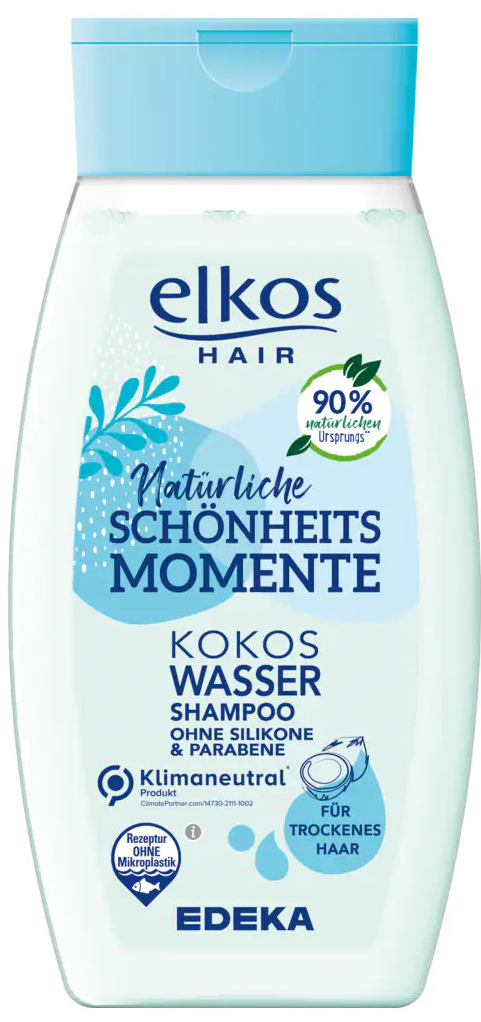 Elkos Hair šampon na suché vlasy s kokosovou vodou 250 ml
