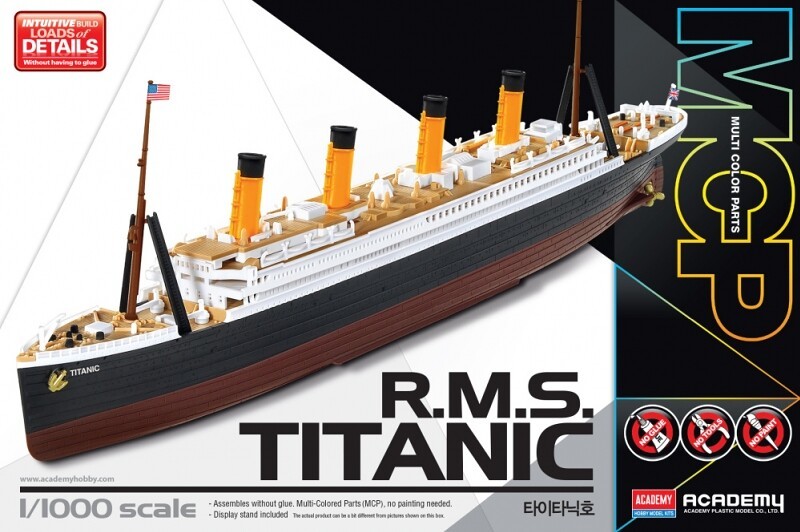 Academy R.M.S. Titanic Multi Color Parts 1:1000