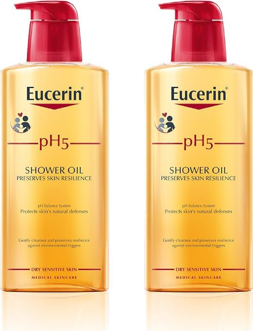 Eucerin pH5 sprchový olej 2 x 400 ml Promo 2023