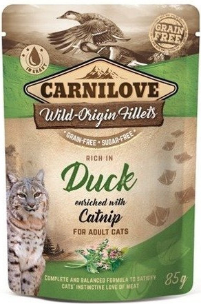 Carnilove Cat Pouch Duck Enriched & Catnip 24 x 85 g