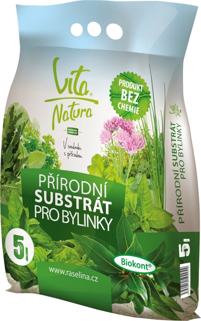 Vita Natura Přírodní substrát pro bylinky 5 l