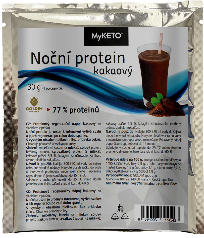 MyKETO Noční protein 30 g
