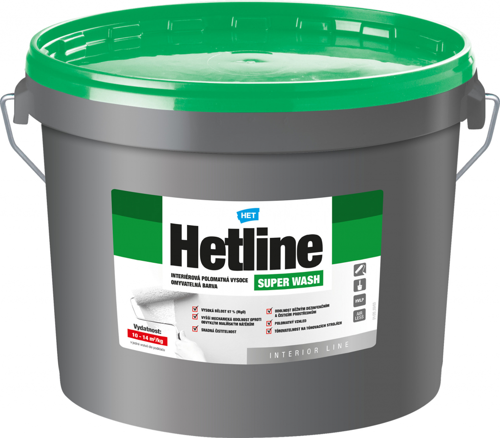 Het Hetline Super Wash bílá/ báze A 12 kg