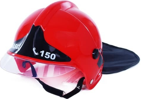 Rappa helma/přilba hasič červená CZ text