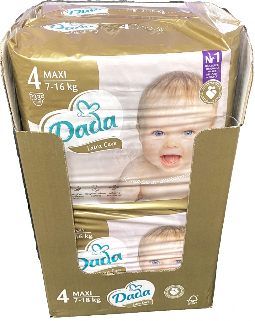 Dada Extra care 4 7-18 kg BOX 132 ks