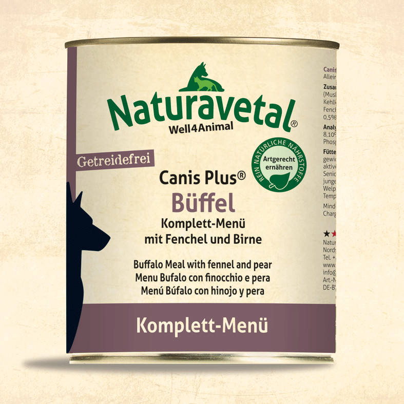 Naturavetal Canis Plus Menu Buvol s feniklem a hruškou 0,8 kg