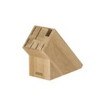 Dřevěný blok pro 6 nožů, nůžky na drůbež nebo ocílku