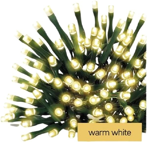 EMOS LED vánoční řetěz 5,6 m 3x AA venkovní i vnitřní teplá bílá časovač