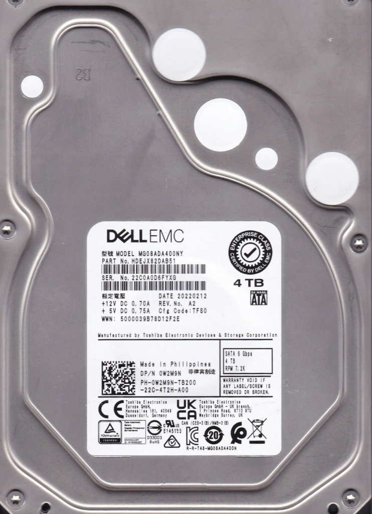 Dell W2M9N 4000 GB 3,5\