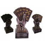 Poker trofej Royal Flush - bronzová