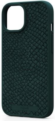Pouzdro Njord Salmon Leather Magsafe Case iPhone 15 zelené