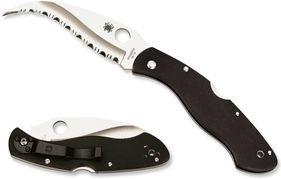 Spyderco Civilian zavírací nůž s klipem střenka G-10 zoubkované ostří C12GS