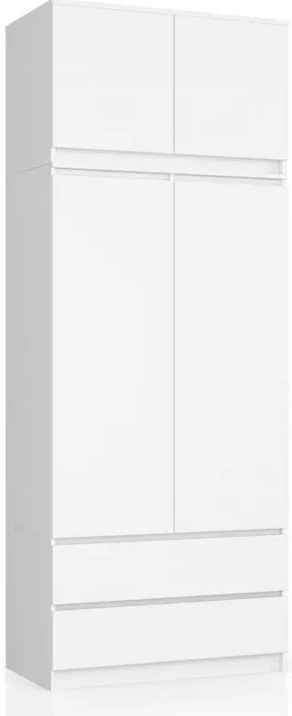 Akord CLP 90 x 234 x 51 cm bílá nástavba zásuvka