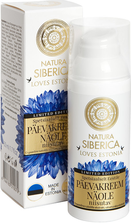 Natura Siberica hydratační denní pleťový krém chrpa a moruška 50 ml