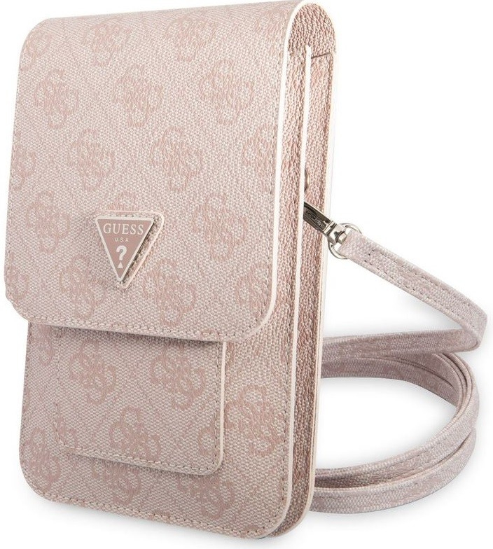 Pouzdro Guess 4G Triangle Logo Phone Bag Universal růžové