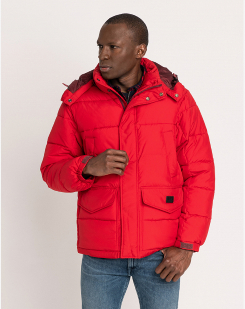 Wrangler Puffer Jacket Warp Red