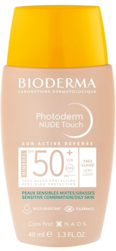 Bioderma Photoderm Nude Touch Mineral Fluid velmi světlý SPF50+ 40 ml