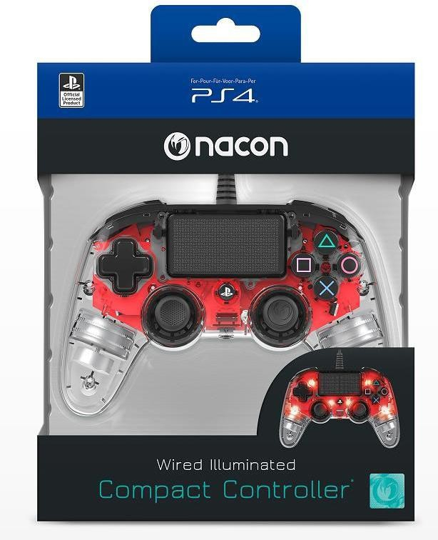 Nacon Wired Compact Controller PS4 PS4OFCPADCLRED