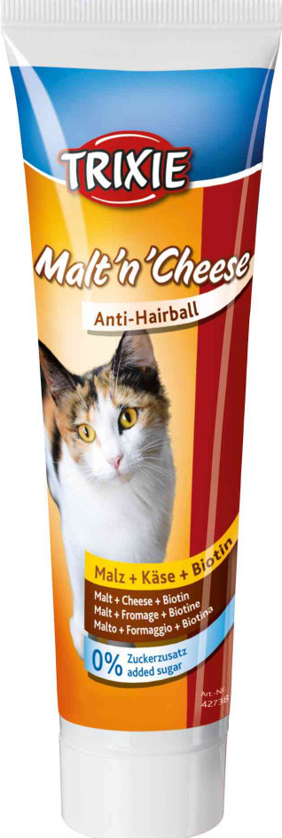 Malt\'n\'Cheese anti hairball se sladem sýrem a biotinem 100 g