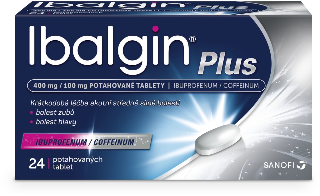 IBALGIN PLUS POR 400MG/100MG TBL FLM 24