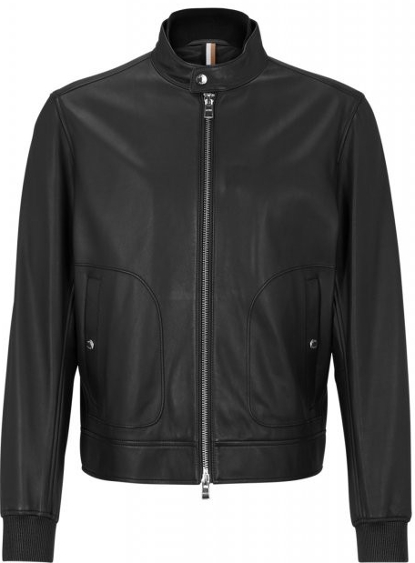Hugo Boss kožená bunda originál black