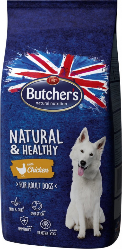 Butcher’s Natural & Healthy Dog Dry with Chicken s kuřecím masem 15 kg