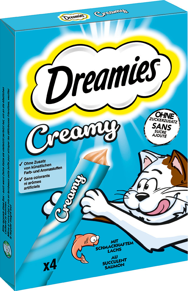 Dreamies Creamy Snacks losos 44 x 10 g