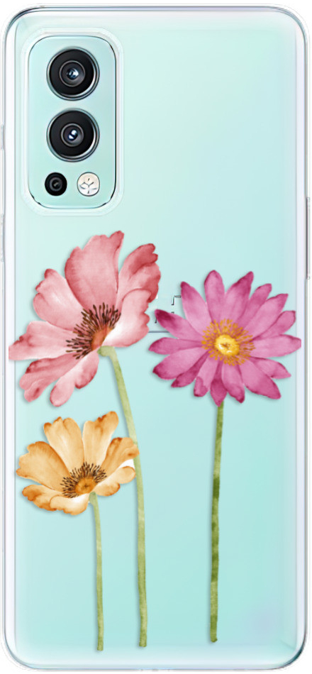 Pouzdro iSaprio - Three Flowers - OnePlus Nord 2 5G