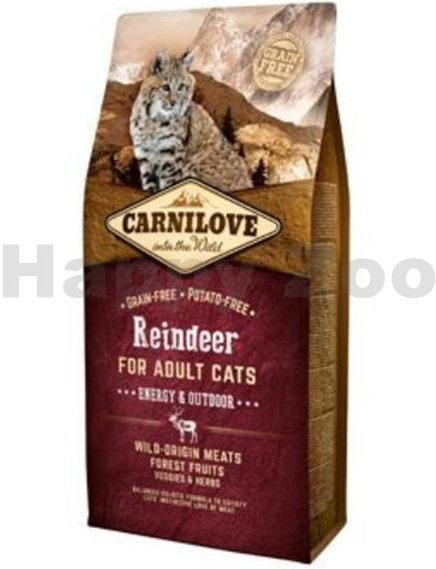 Carnilove Reindeer for Adult Cats Energy & Outdoor 2 x 6 kg
