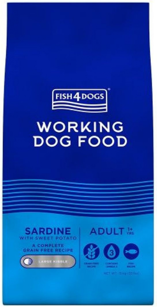 Fish4Dogs Working Dog Food Sardine Adult Large 15 kg