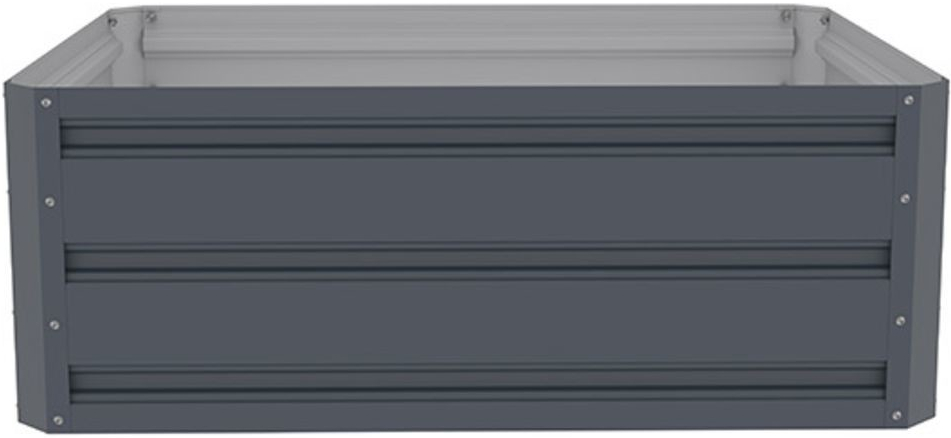 Rojaplast Vyvýšený záhon GB-B 80 x 60 x 30 cm plechový šedý