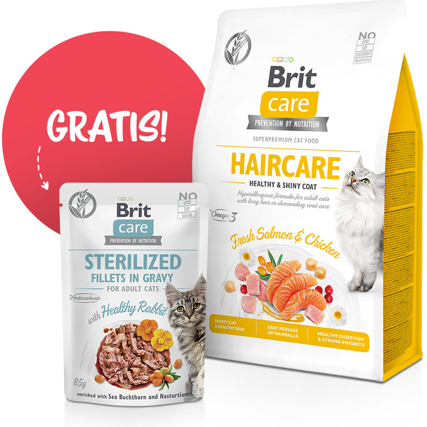 Brit Care Cat Grain Free Haircare 0,4 kg