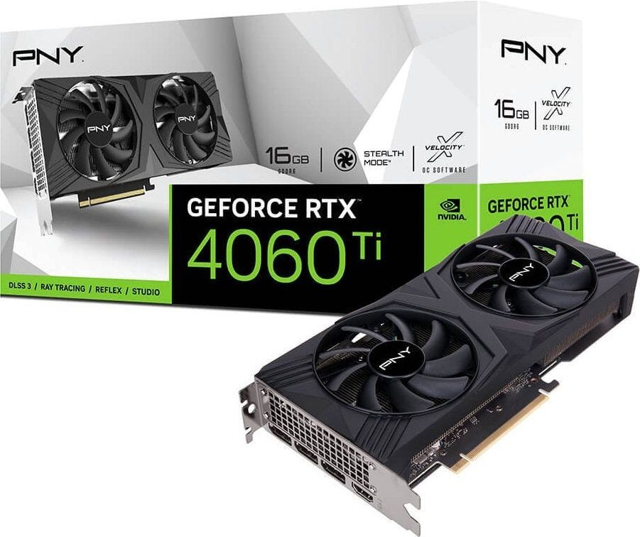 PNY GeForce RTX 4060 Ti VERTO Dual Fan 16GB GDDR6 VCG4060T16DFXPB1