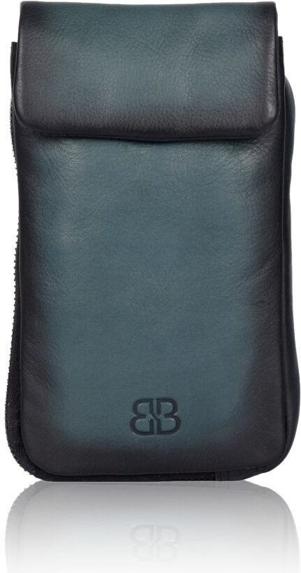 Bellicci kožená kabelka na mobil s peněženkou 2v1 KIA modrá