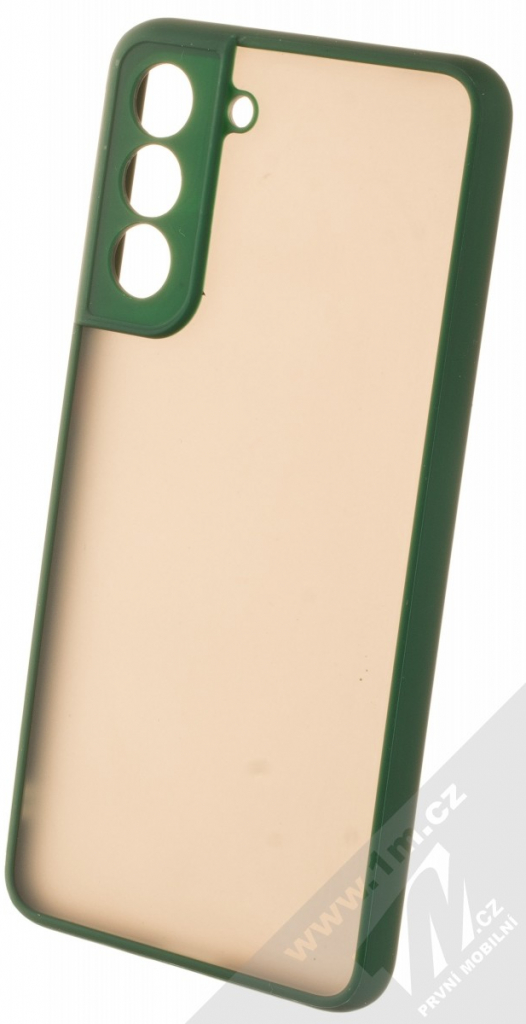 Pouzdro 1Mcz Solid Bumper ochranné Samsung Galaxy S21 FE tmavě zelené