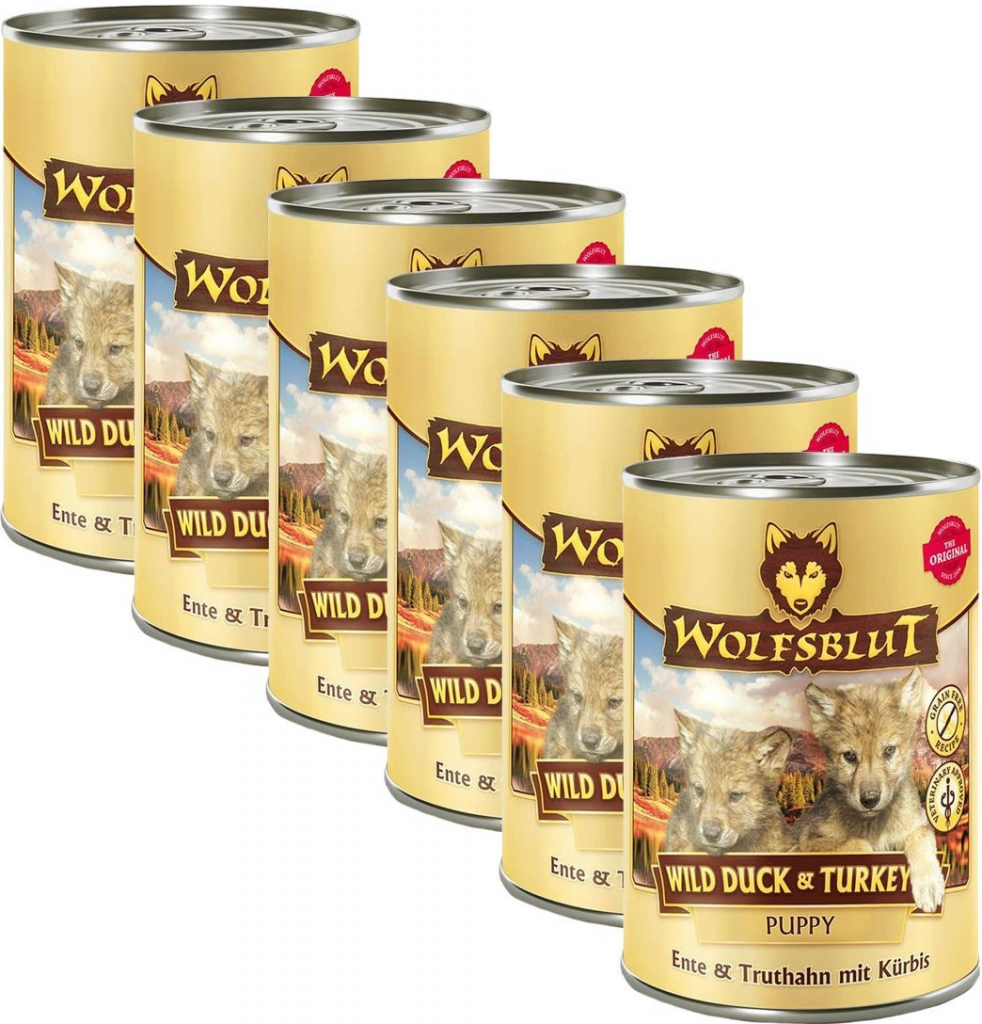 Wolfsblut Wild Duck & Turkey Puppy 6 x 395 g