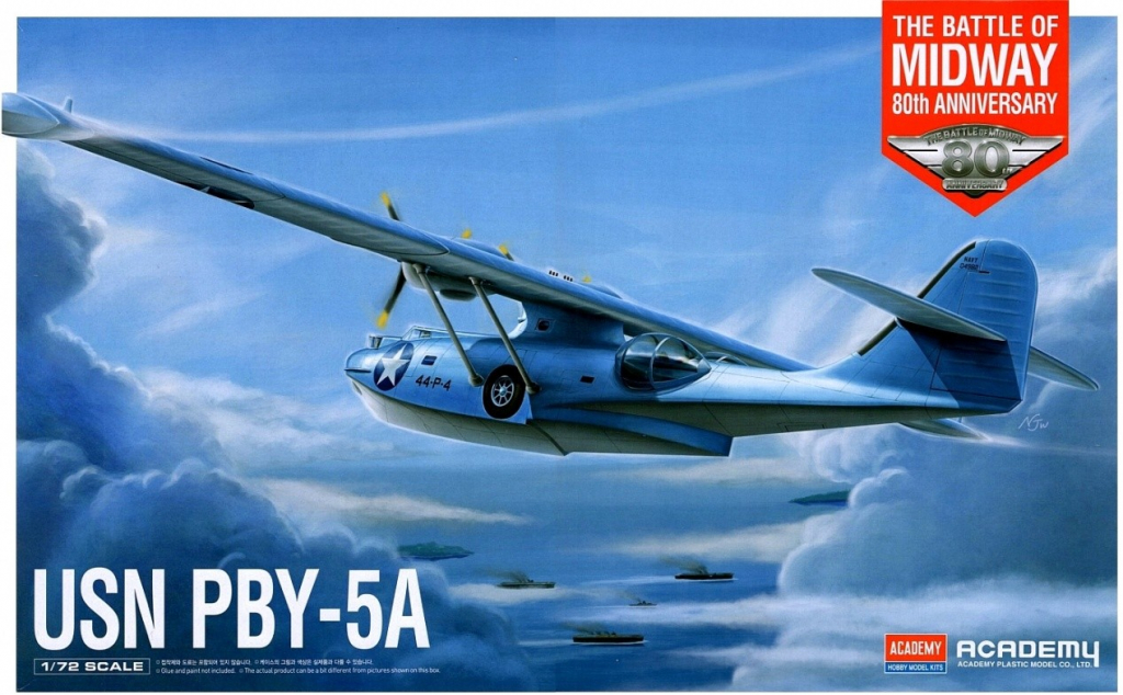 Academy Model Kit letadlo 12573 USN PBY 5A Battle of Midway 1:72