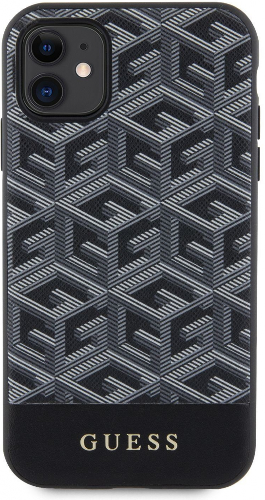 Pouzdro Guess PU G Cube MagSafe iPhone 11 černé