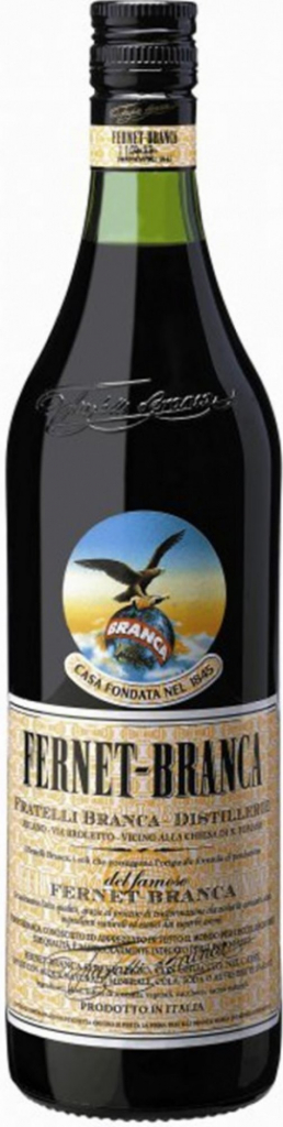 Fernet Branca Liqueur 39% 1 l (holá láhev)