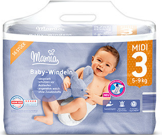 MAMIA pleny Midi 3 5-9 kg 46 ks