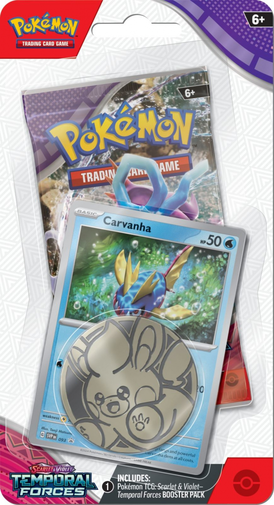 Pokémon TCG Temporal Forces Checklane Blister booster Carvanha