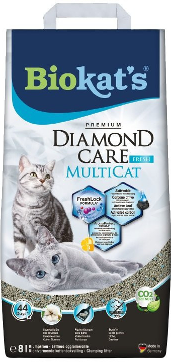Biokat’s Diamond Care Multicat fresh bentonitové 8 l