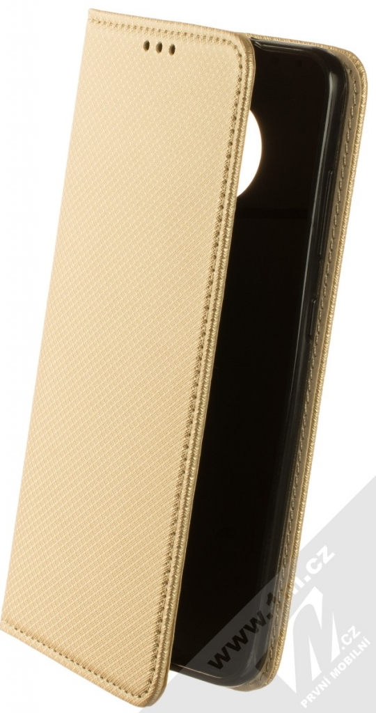Pouzdro 1Mcz Magnet Book flipové Nokia 6.2, Nokia 7.2 zlaté černé